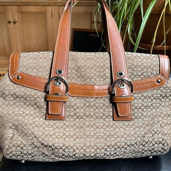 Coach Tan Satchel - Picture 3 of 8